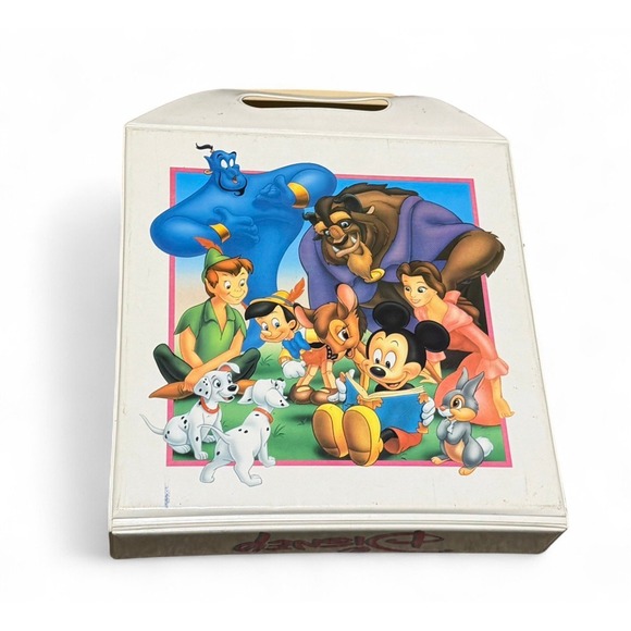 Disney Other - Vintage Disney Storyteller Cassette Tape Carry Case w/ 6 Tapes Mickey Lion King
